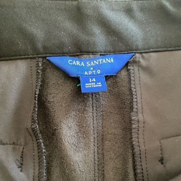 APT 9 CARA SANTANA “PLEATHER” PANT SIZE 14 NWOT - Picture 3 of 3